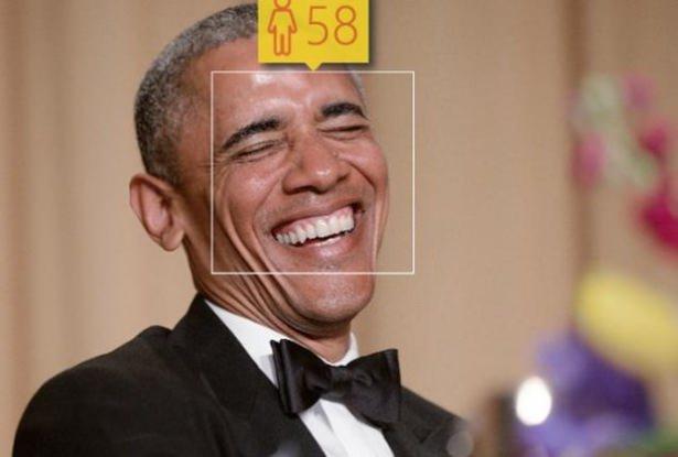 <p>Barack Obama 53 yaşında, ancak how-old.net'e göre 58 yaşında gösteriyor.</p>

<p> </p>
