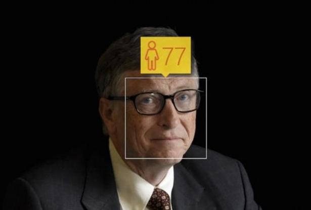 <p>Bill Gates 59 yaşında, ancak how-old.net'e 77 yaşında gösteriyor.</p>

<p> </p>
