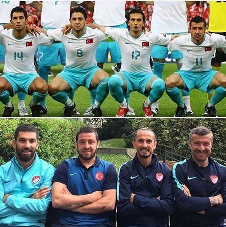 <p>İspanya Birinci Futbol Ligi takımlarından Barcelona’da forma giyen Arda Turan, sosyal medya hesabından milli duyguları uyandıran duygusal bir paylaşım yaptı.<br />
<br />
Nihat Kahveci, Tuncay Şanlı ve Tümer Metin ile 8 yıl arayla yeşil sahada çektirdiği fotoğrafı Instagram hesabından “öyle bir geçer zamanki 8 yıl önce bugün” notuyla paylaştı. Yaptığı paylaşım ile milli takımın hala kalbinde olduğunu gösteren Turan, takipçileri tarafından binlerce beğeni aldı.</p>