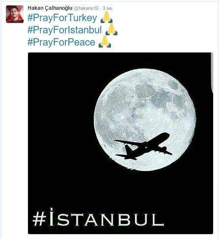 <p>İstanbul Atatürk Havalimanı’nda gerçekleştirilen hain canlı bomba saldırısının ardından birçok ünlü isim ve siyasetçi resmi sosyal medya hesaplarından saldırıya ilişkin paylaşımlar yaptılar.</p>
