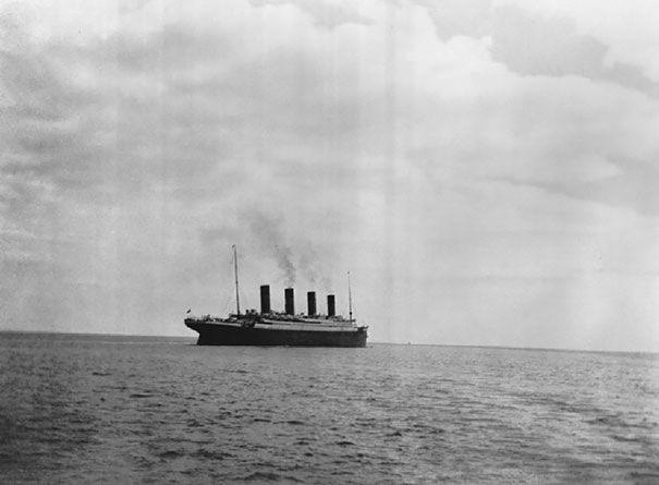 <p>Titanik'in batmadan önce bilinen son fotoğrafı, 1912.</p>