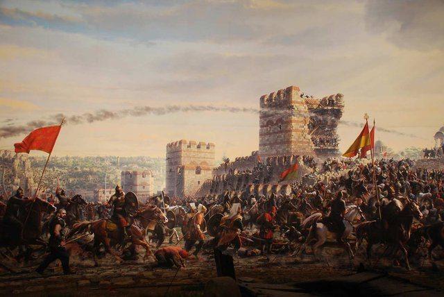 <p>İstanbul’un Fethi - 29 mayıs 1453</p>
<p>Fatih Sultan Mehmet' in "Ya ben İstanbul'u alırım ya istanbul beni" diyerek kararlılığını gösterdiği ve savaşın sonunda "Fatih" ünvanını aldığı, çağ açıp çağ kapatan zaferdir</p>