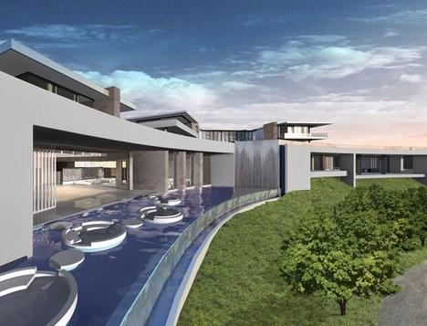 <p>McClean Design isimli mimarlık ve tasarım şirketi tarafından tasarlanan malikane yaklaşık 100 bin metrekarelik alan üzerine kurulacak ve su tüketimini azaltmak çevre düzenlemesi suni çim ile yapılacak. </p>

