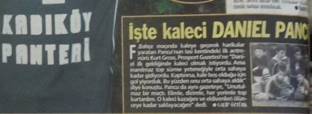 <p>13- Cordoba atılınca Pancu kaleye geçti ve yıllarca unutulmayacak bir destanın son noktasını koydu Kadıköy'de. Rumen oyuncunun küçük yaşlarda kalecilik yapmış olması, bu özel performansa daha da anlam yükledi.</p>

<p> </p>
