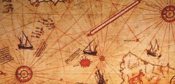 <p>Piri Reis Haritası günümüze kalan, Amerika kıtasını gösteren en eski haritalardan biridir. Osmanlı Kaptan-ı Derya'sı (Amiral) Piri Reis tarafından 1513'te çizilmiş olup, Avrupa ve Afrika'nın batı kıyılarını ve Güney Amerika'nın doğu kıyılarını gösterir.</p>
