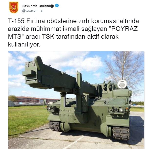 <p>Savunma Bakanlığı'nın paylaştığı tweet ile tekrar gündeme gelen 'Poyraz MTS' ise özellikleriyle hayranlık uyandırıyor. İşte tüm özellikleriyle TSK'nın efsanesi 'POYRAZ MTS'...</p>