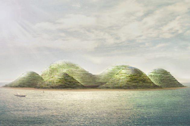 <p><span style="color: #ffff00;"><strong>Havva Adası:</strong></span> Türkiye'nin Karadeniz kıyılarında oluşturulması planlanan yapay bir adadır. Bunun yanısıra geleceğin şehirlerinin nasıl görüneceğine dair bir konsepttir. 300 bin sakine ev sahipliği yapması beklenen ada, 6 tane kubbe şeklinde tepeden oluşacak</p>