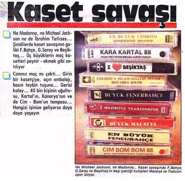 <p>80'li yılların sonu | "Kaset Savaşı"</p>
