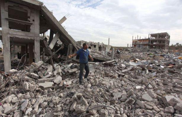 <p>İsrail'in Gazze'ye yönelik saldırılarında harabeye dönen Şucaiye Mahallesi'nde halen imar çalışmalarına başlanamadığı gözlendi. </p>
