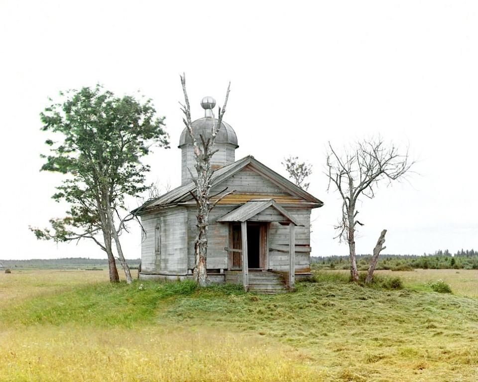 <p>Belozersk şehrindeki bu şapel fotoğrafçı tarafından 1909 yılında görüntülenmiş.</p>
