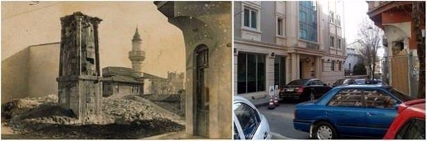 <p>Kıztaşı'nda günümüze ulaşamayan su terazisi ve aynı noktanın günümüzdeki hali...</p>
