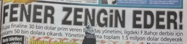 <p>6- 100. yılında şampiyon olmak için kesenin ağzını ardına kadar açan Aziz Yıldırım yönetimi, hedefe ulaşmanın verdiği rahatlıkla parayı oyunculara tüm kalbiyle helal etmiştir.</p>
<p> </p>