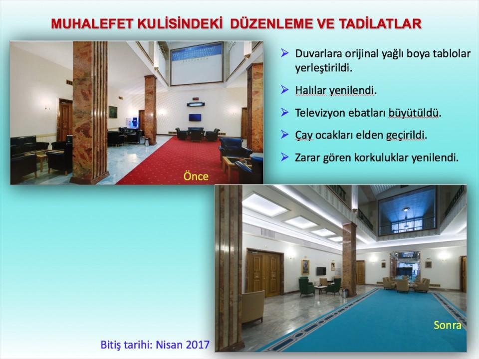 <p>Sığınaklarda; revir, televizyon, internet, toplantı odaları, mescit, mutfak, su deposu, soğuk hava depoları, jeneratör, acil iletişim ve haberleşme sistemi, kesintisiz güç kaynağı, anons sistemi, duş yerleri, acil durum odası (gaz maskeleri, oksijen tüpleri) yapıldı.</p>
<p> </p>