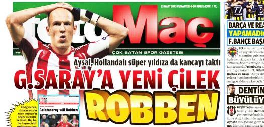 İşte 23.03.2013 tarihinin spor gazete manşetleri..