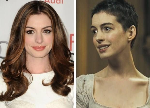 <p><strong>Anne Hathaway</strong></p>

<p>"Sefiller"</p>

<p>Hathaway ise rolü için saçlarını kazıtan ünlülerden.</p>
