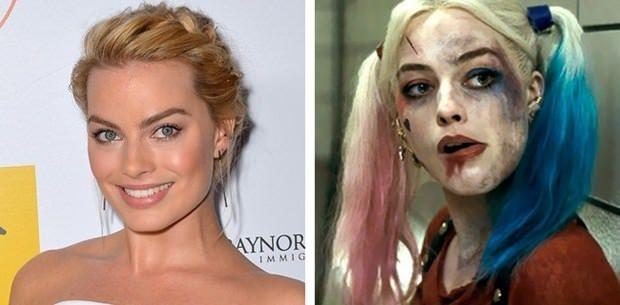 <p><strong>Margot Robbie</strong></p>

<p>"Suicide Squad" (Gerçek Kötüler) </p>

<p>Güzel oyuncu Margot, rolü için yüzünü makyajla tamamen değiştirdi.</p>
