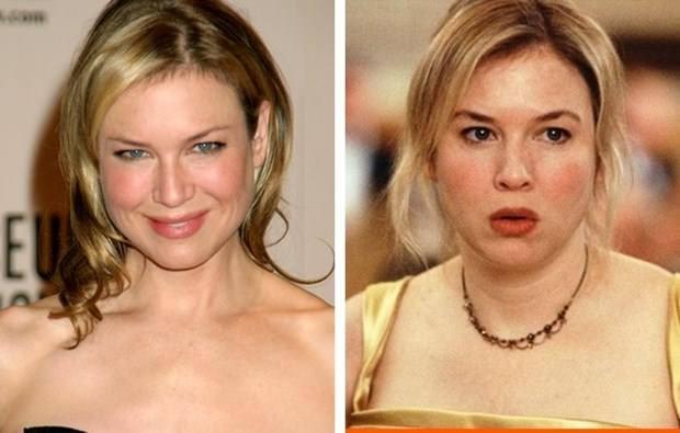 <p><strong>Renee Zellweger</strong></p>

<p>"Bridget Jones'un Günlüğü" </p>

<p>Zellweger, bu rol için 10 kilo aldı. </p>
