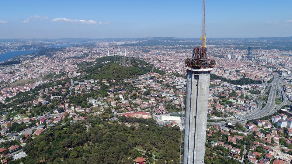 <p>Yapımı tamamlandığında Paris’in simgesi haline gelen Eyfel Kulesi’nden daha yüksek olacak olan Çamlıca Tv kulesinin tamamlanması için sadece anten kısmı kaldı. </p>

<p> </p>
