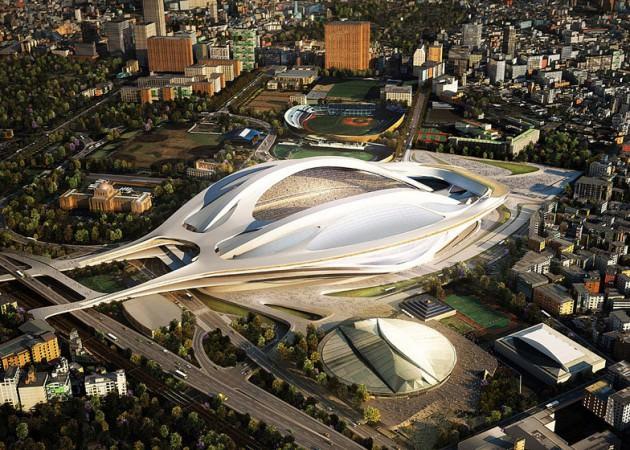 Japonya, olimpiyatları düzenleme hakkı elde etmesi durumunda organizasyonun merkezi yapacağı yeni stadını dün açıkladı.