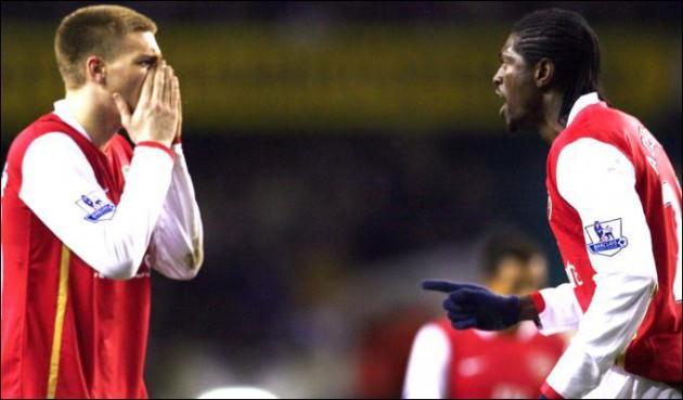 Nicklas Bendtner & Emmanuel Adebayor