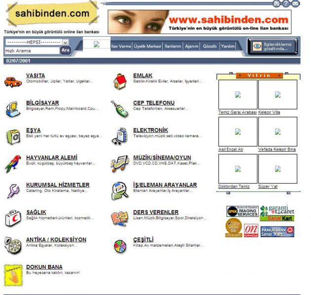 <p>Sahibinden.com(2002)</p>