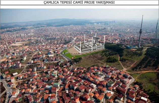 Çamlıca'daki cami İstanbul'dan böyle görülecek