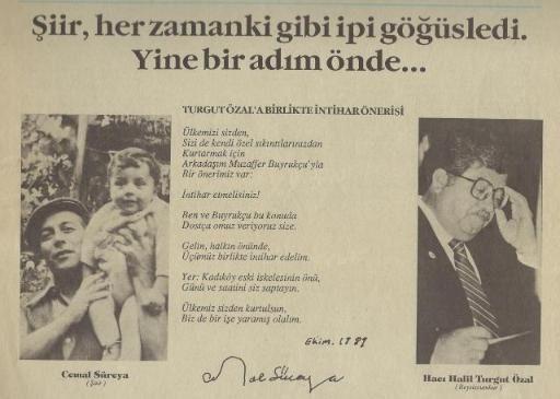 <p>İntihar Önerisi-Cemal Süreya </p>

<p> </p>
