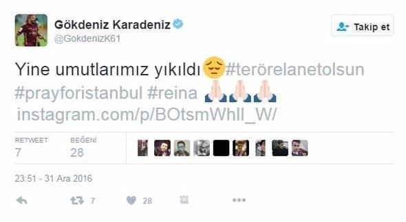 <p>Gökdeniz Karadeniz: Yine umutlarımız yıkıldı</p>