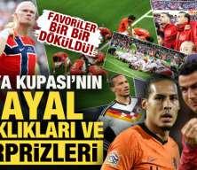 Favoriler birer birer d&ouml;k&uuml;ld&uuml;! D&uuml;nya Kupası'nın hayal kırıklıkları ve s&uuml;rprizleri