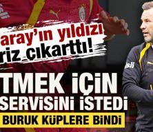 Galatasaraylı yıldız gitmek i&ccedil;in bonservisini istedi: Okan Buruk k&uuml;plere bindi