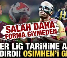 Salah daha forma giymeden S&uuml;per Lig tarihine adını yazdırdı! Osimhen'i geride bıraktı