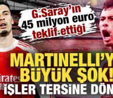 Galatasaray'ın 45 milyon euro teklif ettiği Martinelli'ye b&uuml;y&uuml;k şok! İşler tersine d&ouml;nd&uuml;