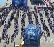 TEKNOFEST Mavi Vatan'da hafta sonu ziyaret&ccedil;i yoğunluğu yaşanıyor