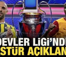 Şampiyonlar Ligi'nde fikst&uuml;r a&ccedil;ıklandı! İşte Fenerbah&ccedil;e ve Galatasaray'ın ilk ma&ccedil;ları