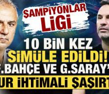 Şampiyonlar Ligi 10 bin kez sim&uuml;le edildi! F.Bah&ccedil;e ve G.Saray&rsquo;ın tur ihtimali şaşırttı
