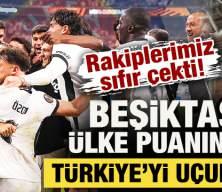 Rakiplerimiz  sıfır &ccedil;ekti! Beşiktaş, &uuml;lke puanında T&uuml;rkiye'yi u&ccedil;urdu