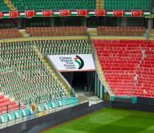Konya'da muhteşem atmosfer! Filistinli futbolcular meşaleyle karşılandı