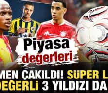 Piyasa değerleri resmen &ccedil;akıldı! Listede S&uuml;per Lig'in en değerli 3 yıldızı da var