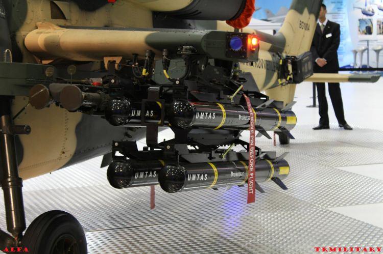 <p>Bu anlamda roket ve füze sistemleri ile ülke savunmasına katkıda bulunan Roketsan tarafından geliştirilen 'Uzun Menzilli Anti-Tank Füze (UMTAS)' Türkiye'nin ilk yerli tasarım tanksavar füzesi olma özelliği taşıyor.</p>