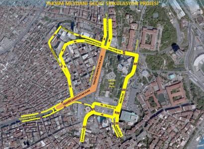 Taksim Meydanı ge&ccedil;ici sirk&uuml;lasyon projesi