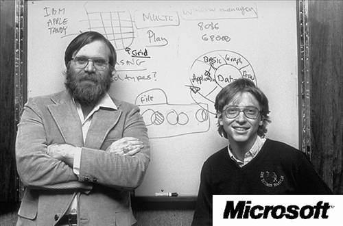 <p>MICROSOFT - Bill Gates ve Paul Allen tarafından 4 nisan 1975 tarihinde kurulan Microsoft ismini “microcomputer” (mikrobilgisayar) ve “software” (yazılım) kelimelerinden alıyor. İlk yıllarda Micro-Soft olarak kullandıkları ismi daha sonra aradaki tire işaretini kaldırarak Microsoft olarak kullandılar.</p>
