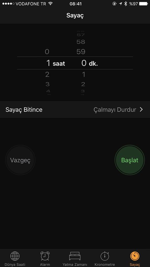 <p>Ardından Başlat butonuna basın. Bu şekilde YouTube'tan video izlerken veya müzik dinlerken uyuyakalırsanız süre dolduğunda telefon otomatik olarak çalmayı durduracak. Böylece telefonunuz boş yere güç sarf etmemiş olacak.</p>

<p> </p>
