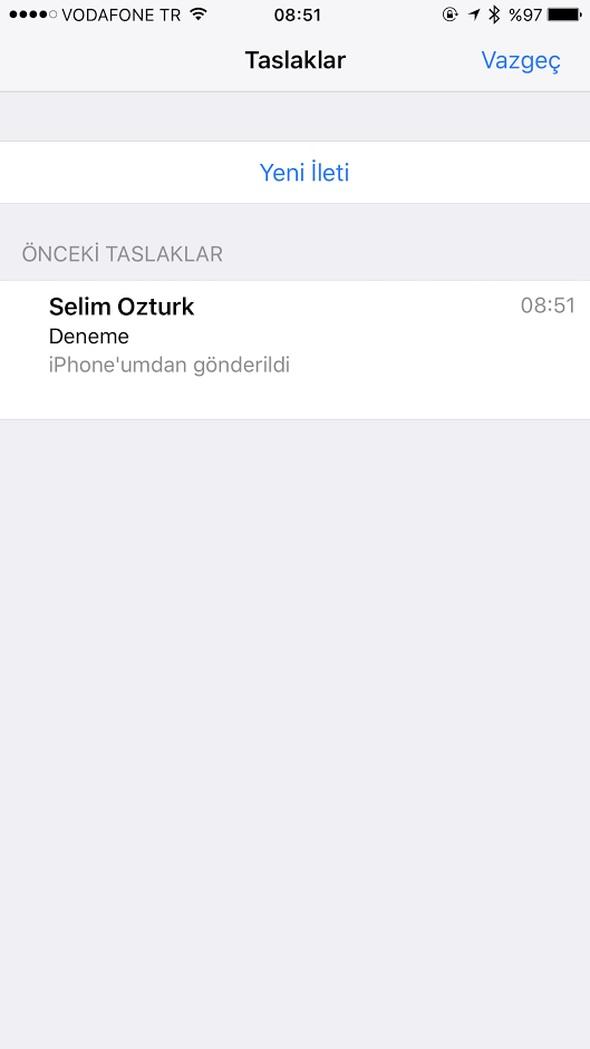 <p>Bu şekilde daha önce oluşturduğunuz taslak e-postalara ulaşabileceğiniz gibi, yeni mesaj da yine bu bölüm üzerinden oluşturma şansınız var!</p>
<p> </p>