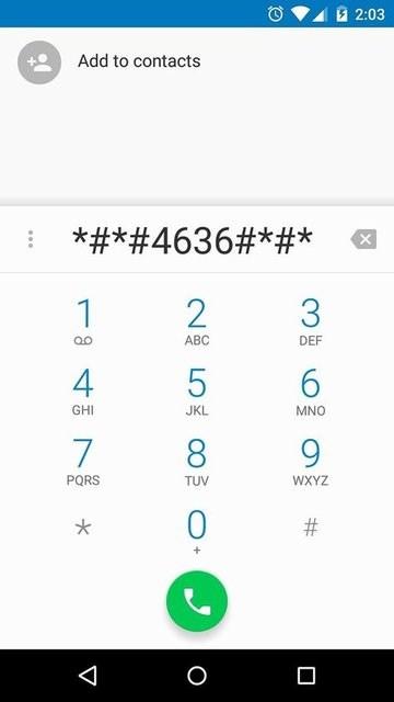 <p>Bu menüye girmek için telefonunuz arama kısmına gelerek "*#*#4636#*#*" tuşlamanız gerekiyor. Doğru bir şekilde tuşladıktan sonra menüye otomatik olarak giriyorsunuz.</p>
