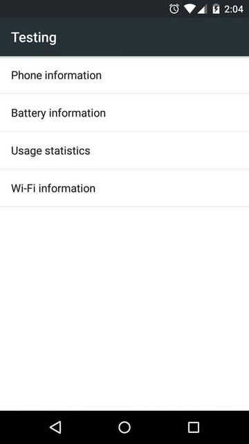 <p>Menü içerisinde telefon, batarya, Wi-fi ve kullanım ile ilgili temel bilgi ve istatistikleri görebiliyorsunuz.</p>

