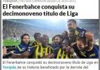 Avrupa basınında ilginç Fenerbahçe manşeti!