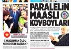 13 Şubat 2015 gazete manşetleri