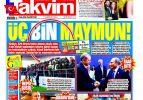 17 Kasım 2015 gazete manşetleri
