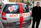 Gelin arabalarını süsleyen komik yazılar