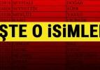 KHK ile rütbeleri alınan isimler